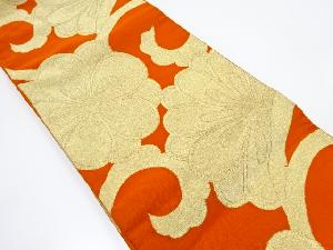 アンティーク　花唐草模様織り出し袋帯(着用可)